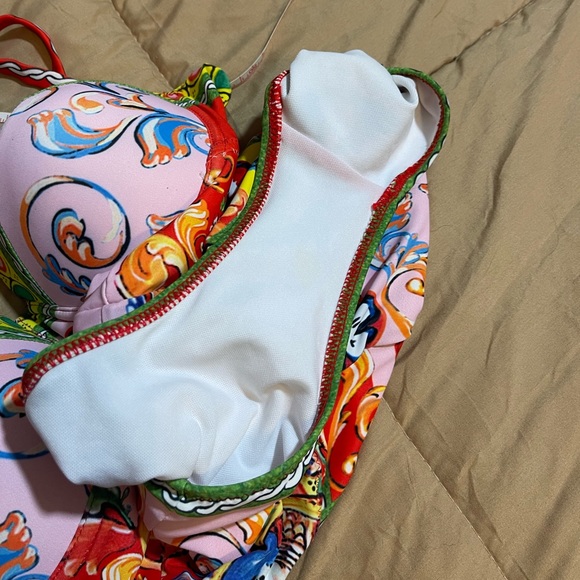 Italian inspired one piece swimsuit size S-M - Picture 8 of 10